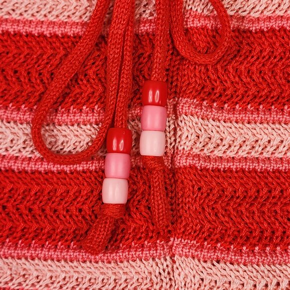 Madden NYC Crochet Shorts Women's Size Medium 7-9 Poppy Red Beach NWT - Picture 3 of 10